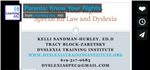 Webinar for Parents:  Know Your Rights - Special Ed Law and Dyslexia