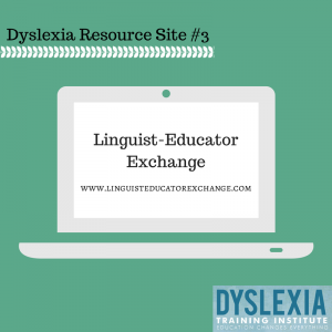 Linguist-Educator Exchange - Dyslexia Resource Site