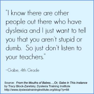 From the Mouths of Babes....Or Gabe in This Instance by Tracy Block-Zaretsky