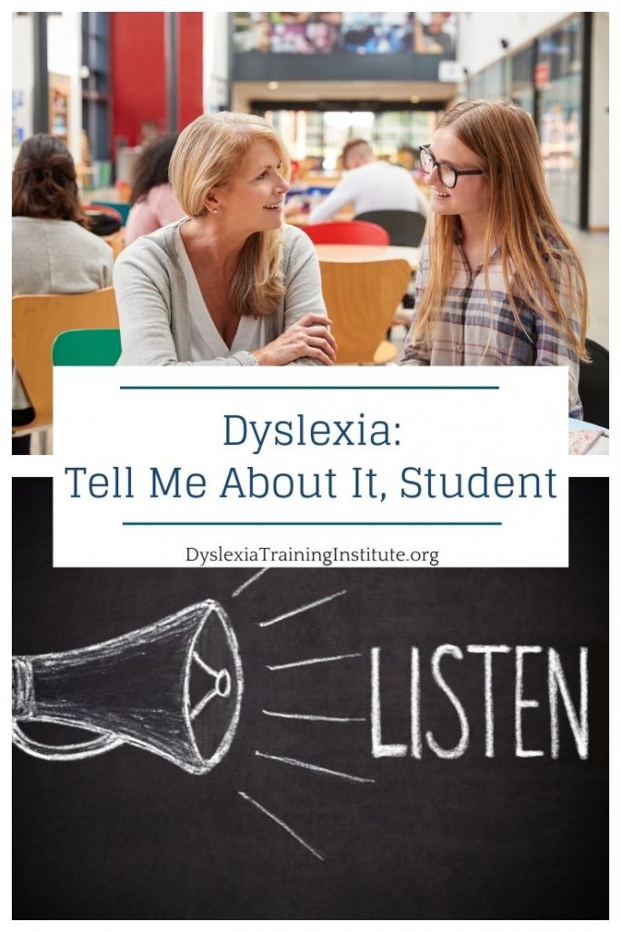 Dyslexia Tell Me About It Student